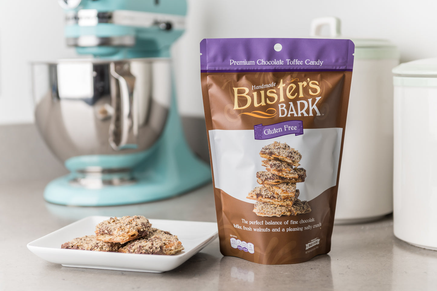 Buster’s Bark - GLUTEN FREE Handmade Premium Chocolate Toffee Candy