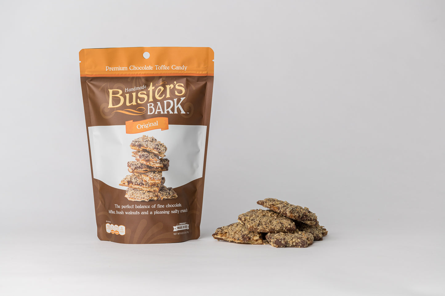 Buster’s Bark - Original Handmade Premium Chocolate Toffee Candy